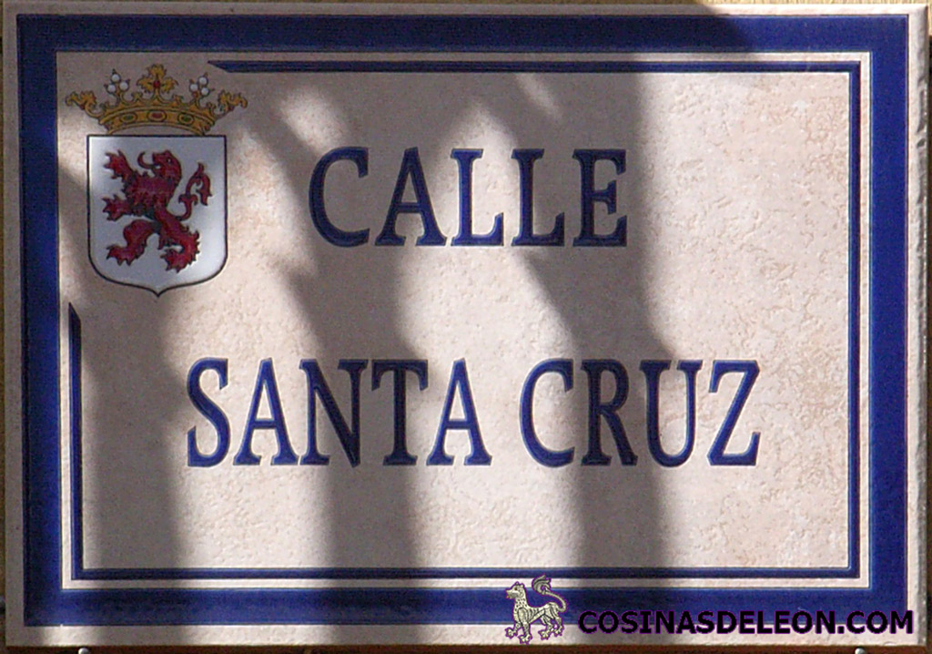 Calle Santa Cruz - placa