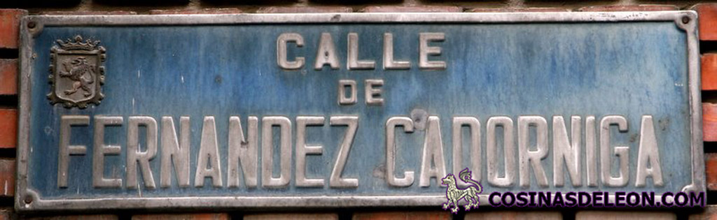 Calle Fernandez Cadorniga - placa