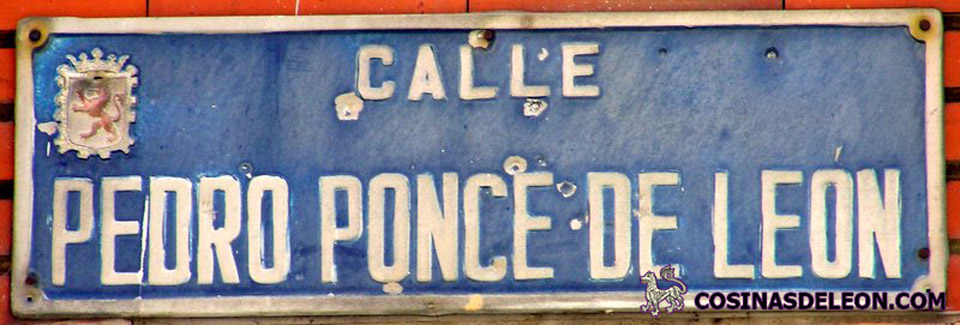 Pedro Ponce de Leon - placa