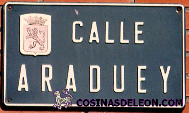 Calle Araduey placa